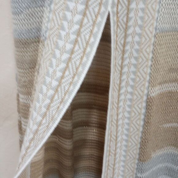 Anthropologie Cecelia Prado Glinted Gold & Silver Knit Maxi Skirt - XS - Picture 9 of 16